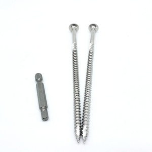 Vis de terrasse en acier inoxydable AS3566, tête trompette à embase hexagonale, 4 cannelures, vis à rainurer 14g, métrique/pouce, classe 4 <span class=keywords><strong>SUNO</strong></span> CE - Product Image 2