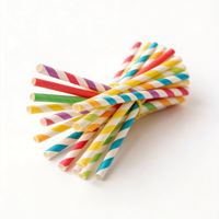 Pailles en papier jetables biodégradables, emballées individuellement, de qualité alimentaire, compostables, en pâte de bois, pour thé au lait, café
