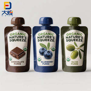 Bustina stampata su misura un sacchetto <span class=keywords><strong>per</strong></span> bevande liquide riutilizzabile Bec imballaggio cibo succo beccuccio ricarica liquido Mylar sacchetti di stoccaggio - Product Image 6