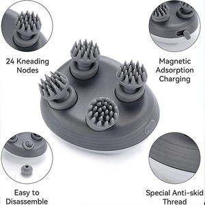 Masseur de cuir chevelu léger et portable, offre des soins pratiques à domicile pour apaiser le cuir chevelu stressé et procurer une sensation de relaxation agréable - Product Image 4