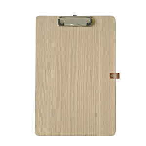 Stylo porte-crayon presse-papiers écriture <span class=keywords><strong>Menu</strong></span> conseil vérifier présentateur bois naturel A4 lettre taille bois presse-papiers - Product Image 1