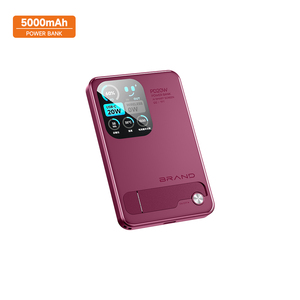 Power Bank Wireless 5000mAh 20W 15W in Lega di Alluminio e Vetro con Supporto, Arancione Nero Argento per Tablet e <span class=keywords><strong>Smartphone</strong></span> Nokia - Product Image 4