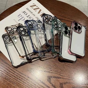 เคสโทรศัพท์ TPU เคลือบอิเล็คโทรเพลทพร้อมฟิล์มกันรอยสำหรับ <span class=keywords><strong>iPhone</strong></span> 16 PRO MAX 15 14กรอบด้านหลังมือถือ - Product Image 2