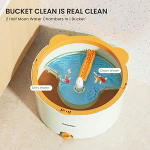 RUSSIA Hot-selling <strong>Mops</strong> Spin <strong>Mop</strong> 360 Cleaning for Clean-dirt Separation Dry Wet Floor <strong>Mop</strong> <strong>Wall</strong> <strong>Mop</strong> With Retractable Handle - Product Image 4