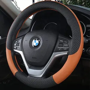 New Design Soft Handle Micro Suede Fabric 13 Inch Steering Wheel Cover