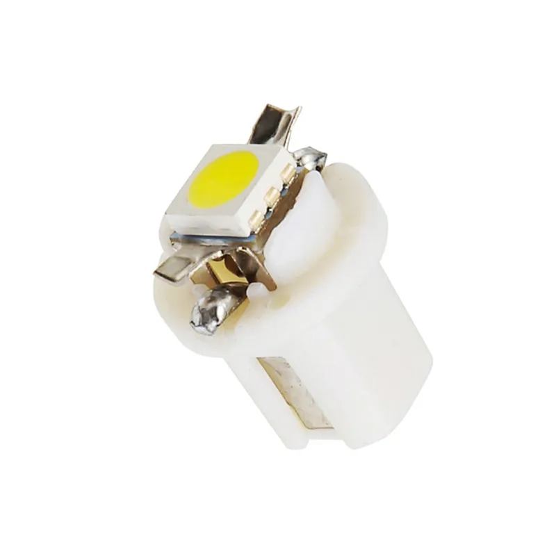 Lámpara LED T5 para salpicadero de coche, luz blanca, azul, rojo y amarillo, Bombilla lateral para tablero de instrumentos, 1SMD 5050 B8.5D