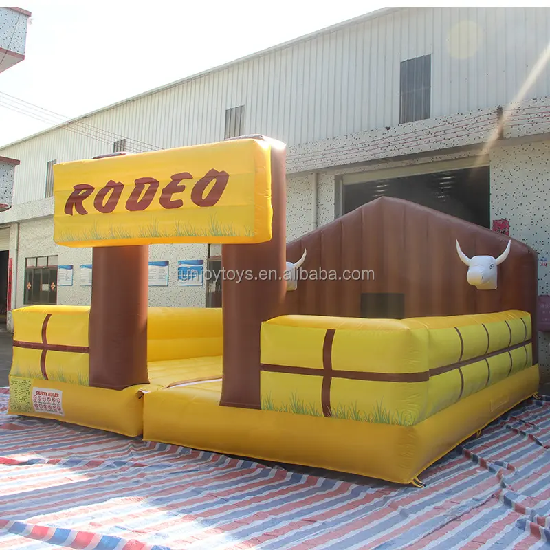 Carnival games wholesale factory price adult ride rodeo bull inflatable games mechanical bull for sale