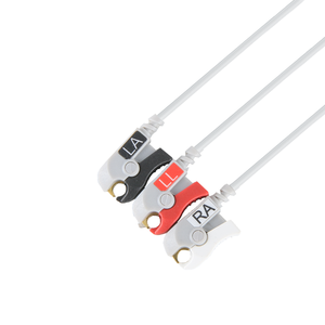 สาย <span class=keywords><strong>ECG</strong></span> ตะกั่ว DIN 1.5มม. สำหรับใช้ทางการแพทย์สาย <span class=keywords><strong>ECG</strong></span> มาตรฐาน - Product Image 4