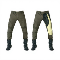 Jeans de moto rembourrés High Street pour hommes, pantalons de motard avec genoux pliants extensibles et respirants, caractéristiques grande taille
