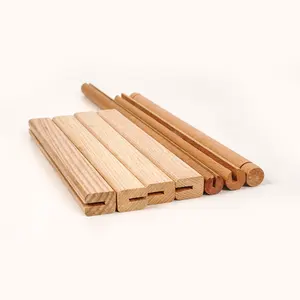 Batang Kayu Kayu Dowel Natural Hardwood Dowel Beech Stick