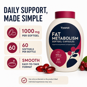 Capsules molles de soutien métabolique 1000mg 60 unités Formule végétale Stimule l'énergie et la concentration naturelles Complément alimentaire quotidien pour adultes - Product Image 6