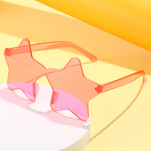 Party Sunglasses for Women and Men Colorful Rimless Sun <b>Glasses</b> for Festival Rave Concert Beach Holiday - Product Image 1