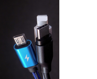 Câble de charge USB C tressé en nylon multicolore élégant, charge rapide 6A et synchronisation des données pour les professionnels