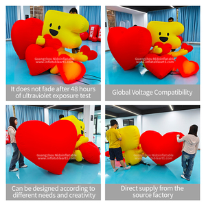 Custom Heart-<strong>Shaped</strong> Oxford Cloth Cartoon Model <strong>Balloons</strong> Inflatable Advertising Inflatables for Wedding Birthday Party Commercial - Product Image 2