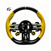 Volant personnalisé en cuir jaune et noyer noir pour Mercedes-Benz W223 809 205 AMG S C E-Class, vente directe d'usine