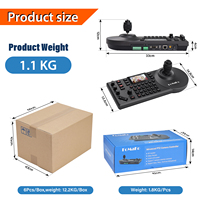 Controlador de Cámaras PTZ FoMaKo KC608 Pro OEM ODM, Controla hasta 255 Cámaras PTZ, Controlador de Cámaras PoE IP KC608pro, Teclado para Controlador de Cámaras PTZ