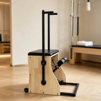 Chaise de Pilates Wunda multifonctionnelle et réglable avec pédalier séparé pour studio de yoga et salle de sport à domicile – Appareil d'exercice pour le renforcement musculaire