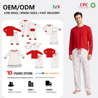Ensemble de pyjamas de Noël assortis pour la famille Puresun, en coton biologique, combinaison de Noël pour homme, tenues pour animaux de compagnie, vêtements de nuit pour les fêtes, OEM