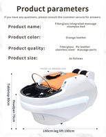 MOOLIN Sillón Eléctrico de Masaje para Salón de Belleza con Lavacabezas Automático y Terapia Capilar, Cama de Masaje Eléctrica con Fregadero para Spa Capilar