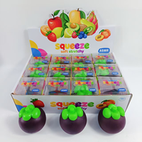 Jouet Squishy en TPR en forme de fruit, balle souple extensible anti-stress pour la maison et le bureau