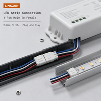 Câble personnalisé à 4 broches PH2.0 mâle-femelle, assemblage de faisceau de câbles en cuivre étamé 26AWG pour bande LED, imprimante 3D, CCTV