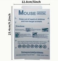 Piège à souris pliable avec colle adhésive, sûr et discret, pour la lutte antiparasitaire à la maison, dans la cuisine et l'entrepôt