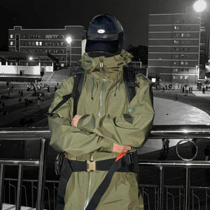 <span class=keywords><strong>Chaqueta</strong></span> <span class=keywords><strong>Impermeable</strong></span> Ligera al por Mayor de 10000 <span class=keywords><strong>mm</strong></span>, Cortavientos con Cierre de Cremallera para Hombre y Mujer, <span class=keywords><strong>Chaqueta</strong></span> Delgada para Exteriores - Product Image 3