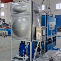 Machine de refroidissement à grand débit Nouvelle conception Haute capacité de refroidissement Acier inoxydable Fermé Plusieurs tours de refroidissement