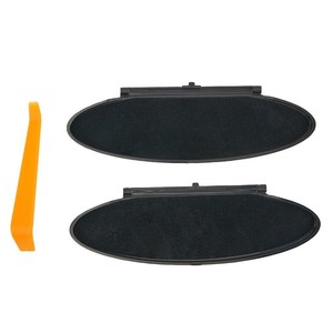 Cache-miroir de courtoisie Porsche 99670142102 en plastique noir, accessoire de pare-soleil et rétroviseur - Product Image 2