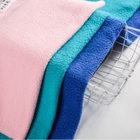 Tissu polaire Sherpa pour sweat à capuche, veste, manteau, doublure de couverture, 370 GSM, teint uni, 100% polyester, 150D/96F, 160 cm, doux et chaud
