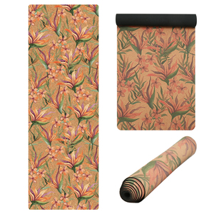 Logotipo personalizado antideslizante respetuoso con el medio ambiente TPE goma Yoga mate corcho esterillas de Yoga para mujeres Yoga <span class=keywords><strong>Pro</strong></span> Mat - Product Image 2