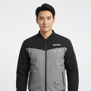 Veste de moto à manches longues pour homme Rushmoto Sportswear % polyester imperméable respirante séchage rapide anti-UV 240g Racing - Product Image 3