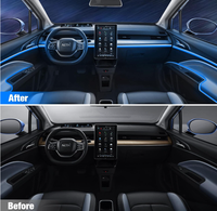Kits d'éclairage d'ambiance intérieur 4 en 1 5 en 1 6 en 1 Bande LED à fibre optique RVB pour voiture Télécommande USB APP Installation facile