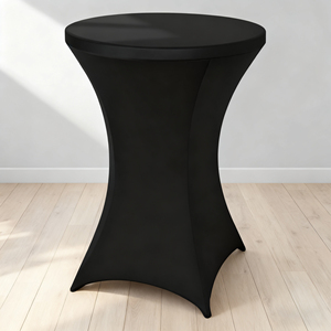 Housses de table rondes ajustées en spandex, portables, avec impression numérique de logo personnalisé pour événements et cadeaux de bienvenue - Marque GoldFlag - Product Image 4