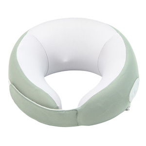 <b>U</b>-<b>Shaped</b> Massage <b>Pillow</b> Rechargeable Heated Neck Care For Home Use Light Green - Product Image 1