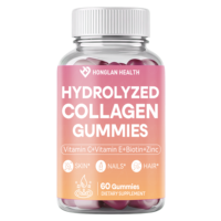 Bonbons gélifiés biologiques pour adultes à la L-Glutathione antioxydante, marque privée OEM, favorisent la santé de la peau, des ongles et des cheveux