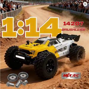 MJX HYPER GO 1:14 Voiture télécommandée brushless 14207, véhicule tout-terrain haute vitesse 53KM/H, double coque, voiture d'escalade économique - Product Image 3