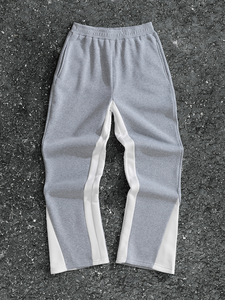 <span class=keywords><strong>Pantalon</strong></span> de Jogging Évasé Personnalisé Décontracté pour <span class=keywords><strong>Homme</strong></span>, Taille <span class=keywords><strong>Élastique</strong></span>, Style Patchwork, Streetwear Empilé - Product Image 5