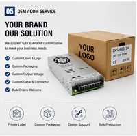 Alimentation à découpage haute efficacité LRS-600-12 en aluminium 600W 12V 50A à sortie unique AC/DC SMPS 1U profil bas pour imprimante 3D