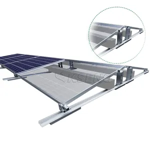 Sistema de montaje solar para panel solar, balasto y techo plano, proveedor de China