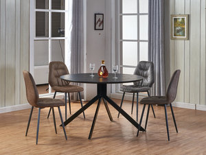 Patio Rotondo <span class=keywords><strong>Tavolo</strong></span> Da Pranzo Set Tavoli <span class=keywords><strong>E</strong></span> <span class=keywords><strong>Sedie</strong></span> Francese Camera in Stile Morden Bianco A Buon Mercato Designer di Legno - Product Image 5