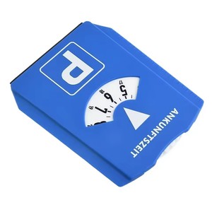 Disco de estacionamiento portátil para coche y motocicleta, temporizador de plástico con pantalla de hora de llegada para aparcamientos - Product Image 1
