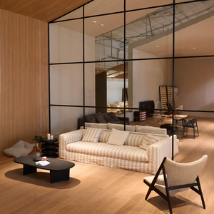 Sofá de Tela de Lino a Rayas de Estilo Rural del Norte de Europa y América para <span class=keywords><strong>Tres</strong></span> o Cuatro <span class=keywords><strong>Personas</strong></span>, Muebles Desmontables y Lavables - Product Image 6