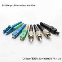 12 Core Single Mode Fiber Optic Cable Assembly, Outdoor LSZH Sheath, Custom Telecom Grade Jumper