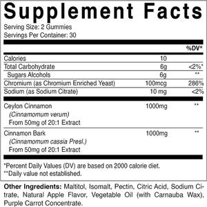 OLLI porsiyon başına 2000 mg şekersiz Vegan tarçın krom Gummies beyin takviyesi Ceylon tarçın Gummies hamile olmayan için - Product Image 2