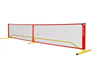 2024 grosir jaring Pickleball tenis portabel aksesori regulasi 22 kaki untuk penggunaan luar ruangan dan dalam ruangan dapat disesuaikan