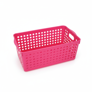 Cesto portaoggetti largo rosso Inomata - Product Image 1