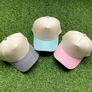 Casquette <span class=keywords><strong>de</strong></span> baseball à rayures pour femme avec broderie personnalisée « I'm Nicer When I'm Tan », casquette <span class=keywords><strong>de</strong></span> camionneur d'été pour la plage et la protection solaire - Product Image 3