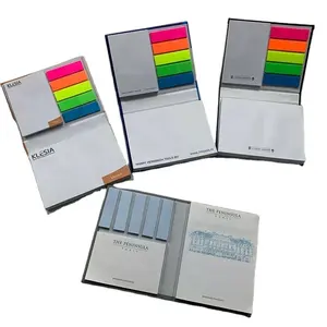 Custom Hardcover Notitie Briefpapier Set Zelfklevende Plakbriefjes Boekje Memo Pads Voor Organisatie