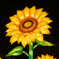 Linterna de Girasol Directo de Fábrica, Iluminación LED de Girasol para Festivales de Verano